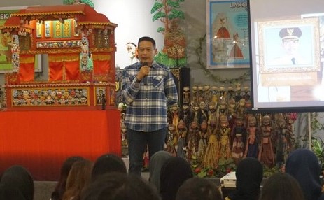 Wali Kota Malang, Wahyu Hidayat saat menghadiri Beneran Race yang digelar Beneran Indonesia di Museum Ganesya, Kota Malang, Sabtu (8/8/2026). (foto: prokopim)